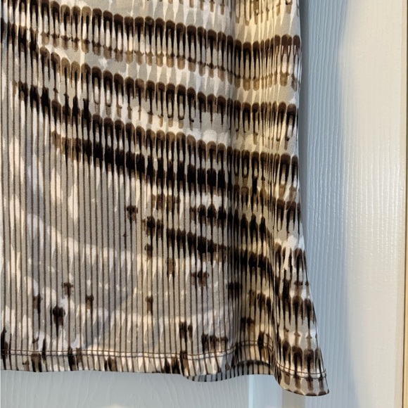 Worthington Women’s blouse - brown, black, white - Petite stretch - Picture 8 of 9